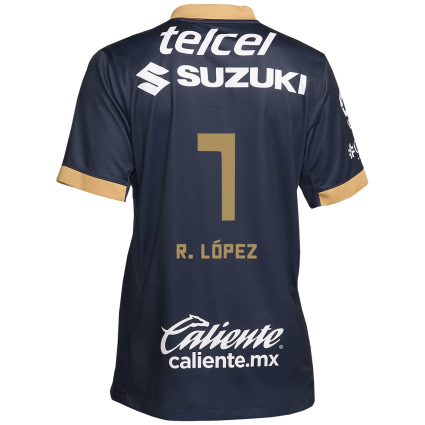 Homem Camisola Rodrigo López #7 Obsidiana Ouro Branco Alternativa 2024/25 Camisa Brasil