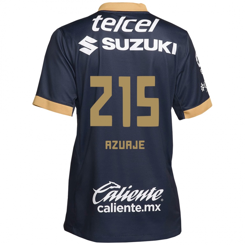 Homem Camisola Ángel Azuaje #215 Obsidiana Ouro Branco Alternativa 2024/25 Camisa Brasil