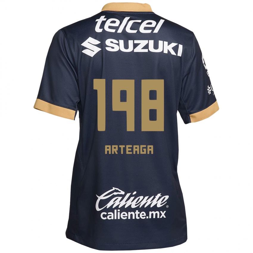 Homem Camisola Edwin Arteaga #198 Obsidiana Ouro Branco Alternativa 2024/25 Camisa Brasil