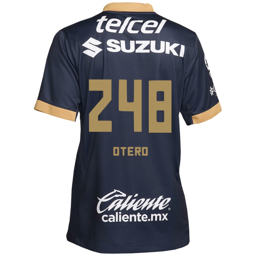 Homem Camisola Jonathan Otero #248 Obsidiana Ouro Branco Alternativa 2024/25 Camisa Brasil