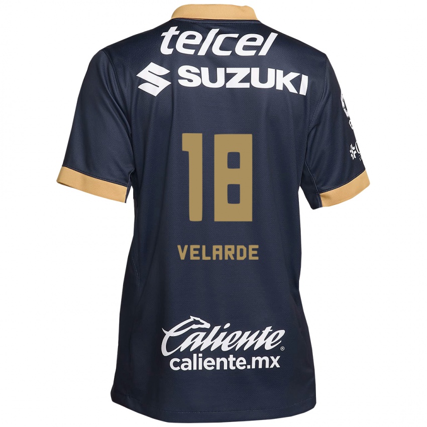 Homem Camisola Efrain Velarde #18 Obsidiana Ouro Branco Alternativa 2024/25 Camisa Brasil