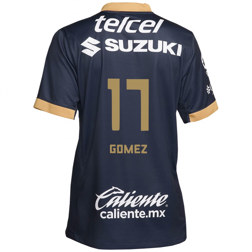 Homem Camisola Diana Gomez #17 Obsidiana Ouro Branco Alternativa 2024/25 Camisa Brasil