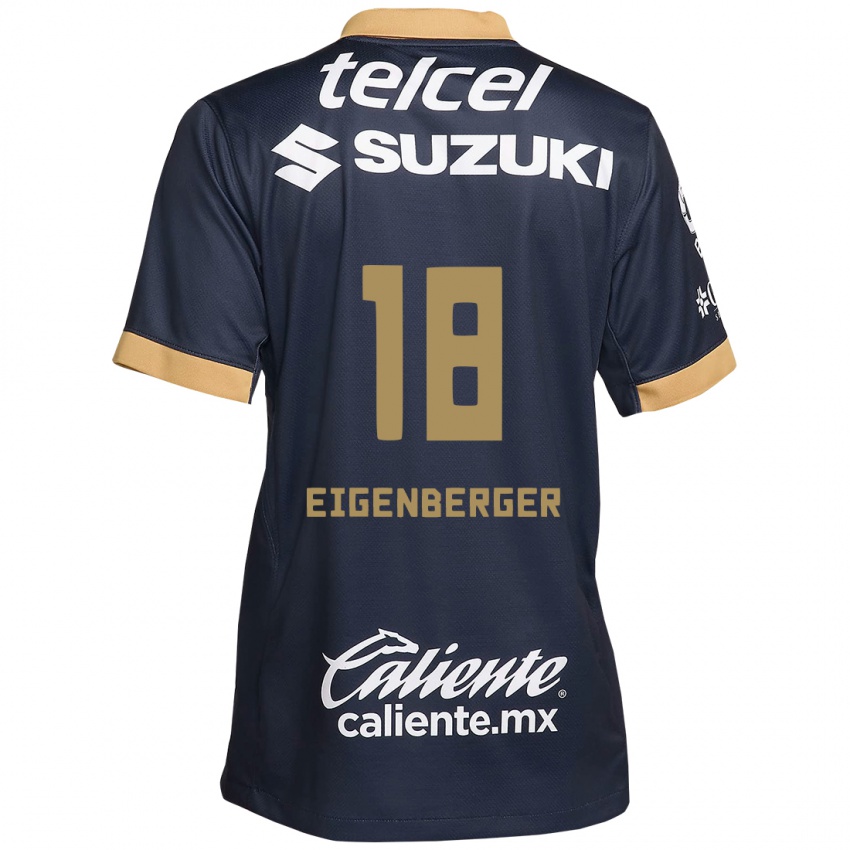 Homem Camisola Chandra Eigenberger #18 Obsidiana Ouro Branco Alternativa 2024/25 Camisa Brasil