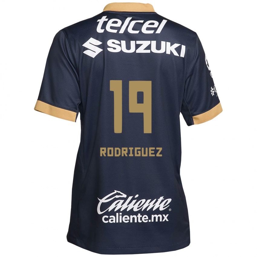 Homem Camisola Yaneisy Rodriguez #19 Obsidiana Ouro Branco Alternativa 2024/25 Camisa Brasil