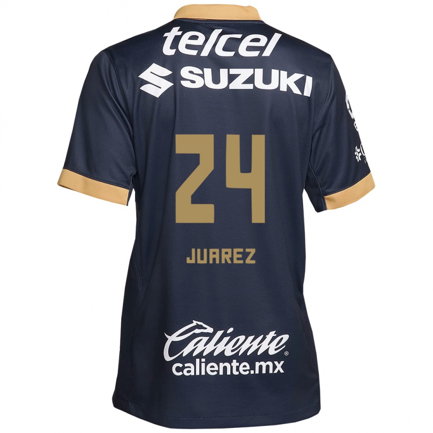 Homem Camisola Gabriela Juarez #24 Obsidiana Ouro Branco Alternativa 2024/25 Camisa Brasil