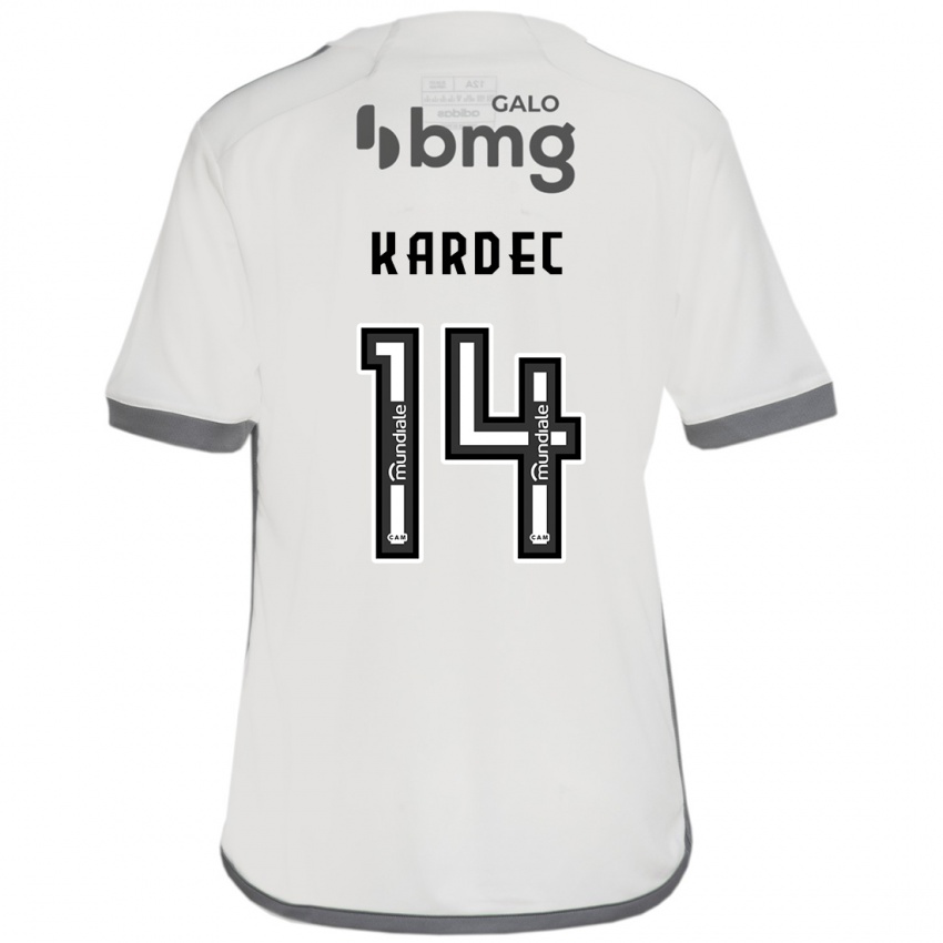 Homem Camisola Alan Kardec #14 Off White Alternativa 2024/25 Camisa Brasil