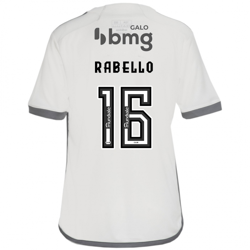 Homem Camisola Igor Rabello #16 Off White Alternativa 2024/25 Camisa Brasil