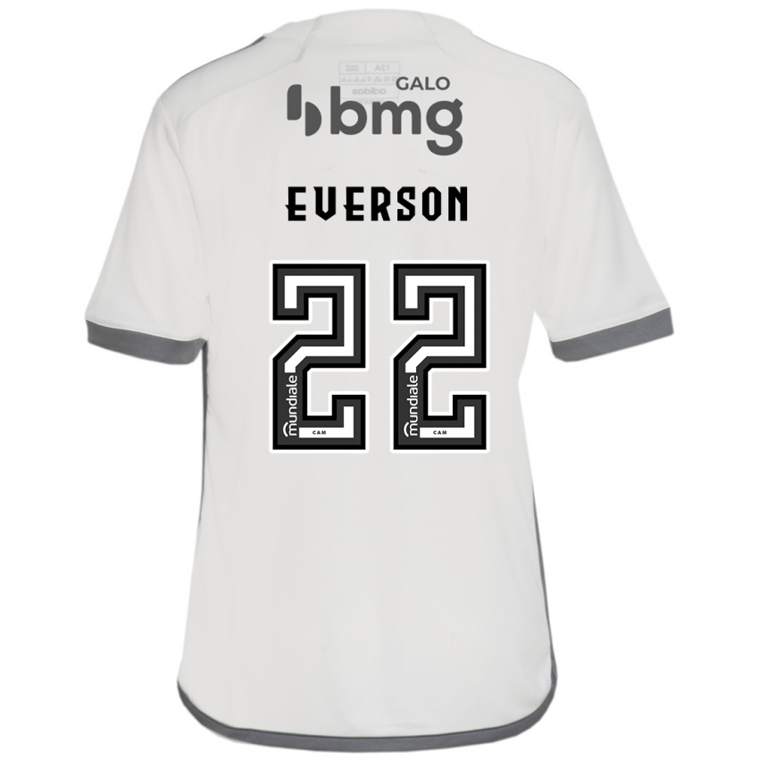 Homem Camisola Everson #22 Off White Alternativa 2024/25 Camisa Brasil