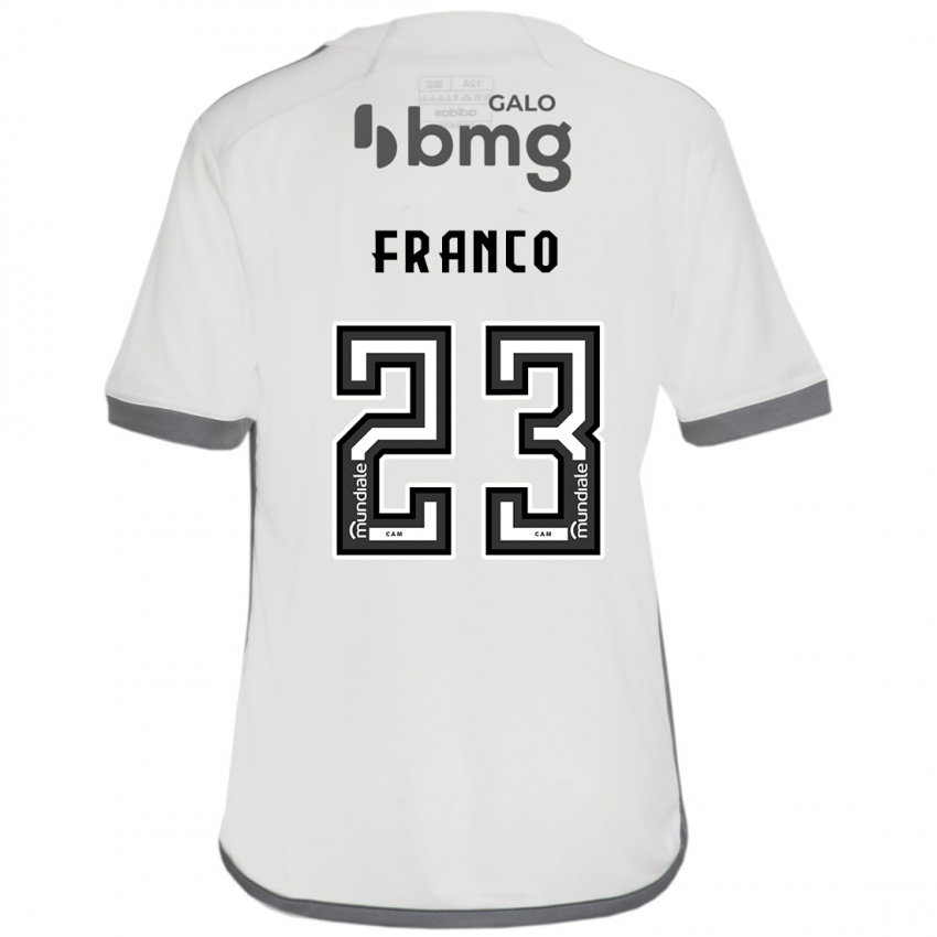 Homem Camisola Alan Franco #23 Off White Alternativa 2024/25 Camisa Brasil