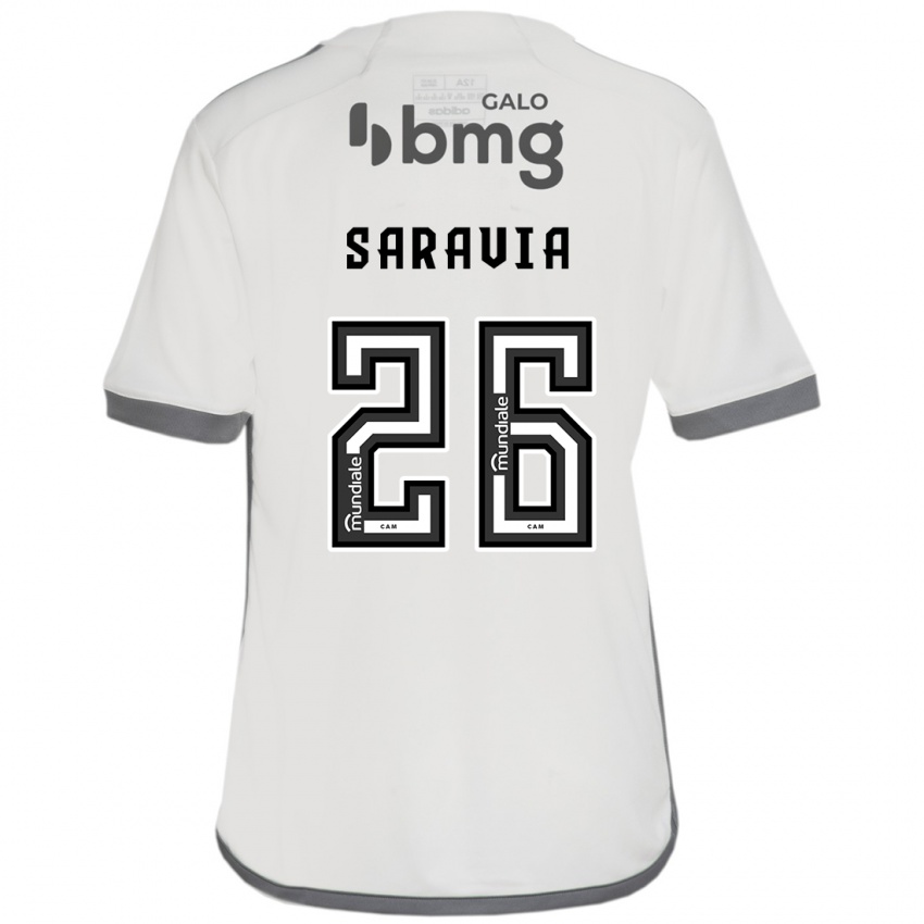 Homem Camisola Renzo Saravia #26 Off White Alternativa 2024/25 Camisa Brasil