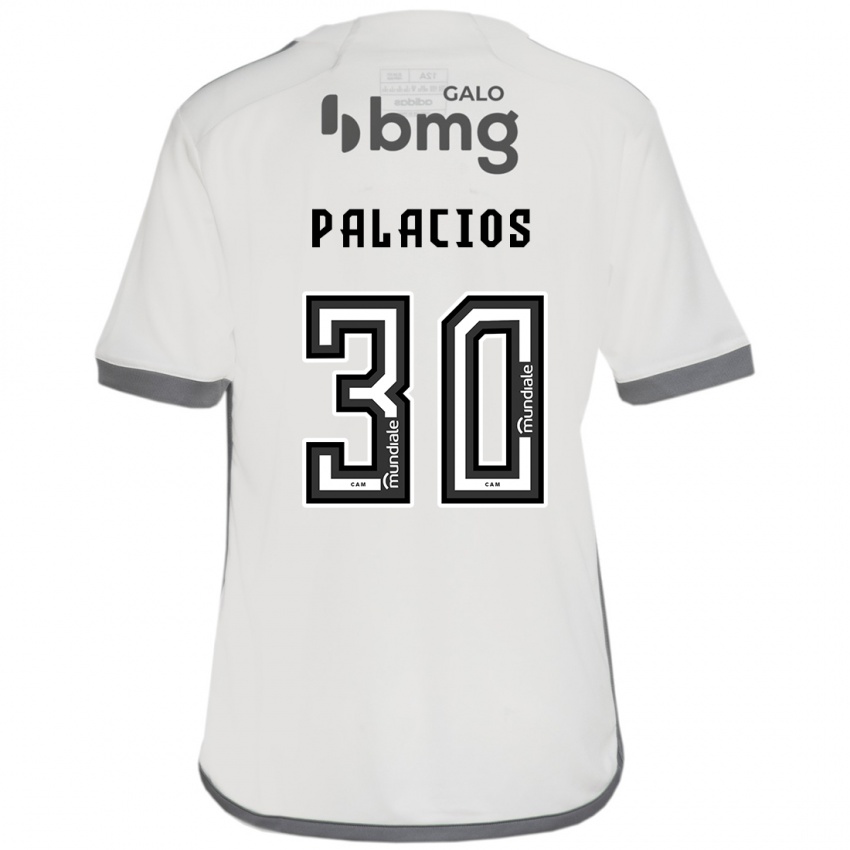 Homem Camisola Brahian Palacios #30 Off White Alternativa 2024/25 Camisa Brasil