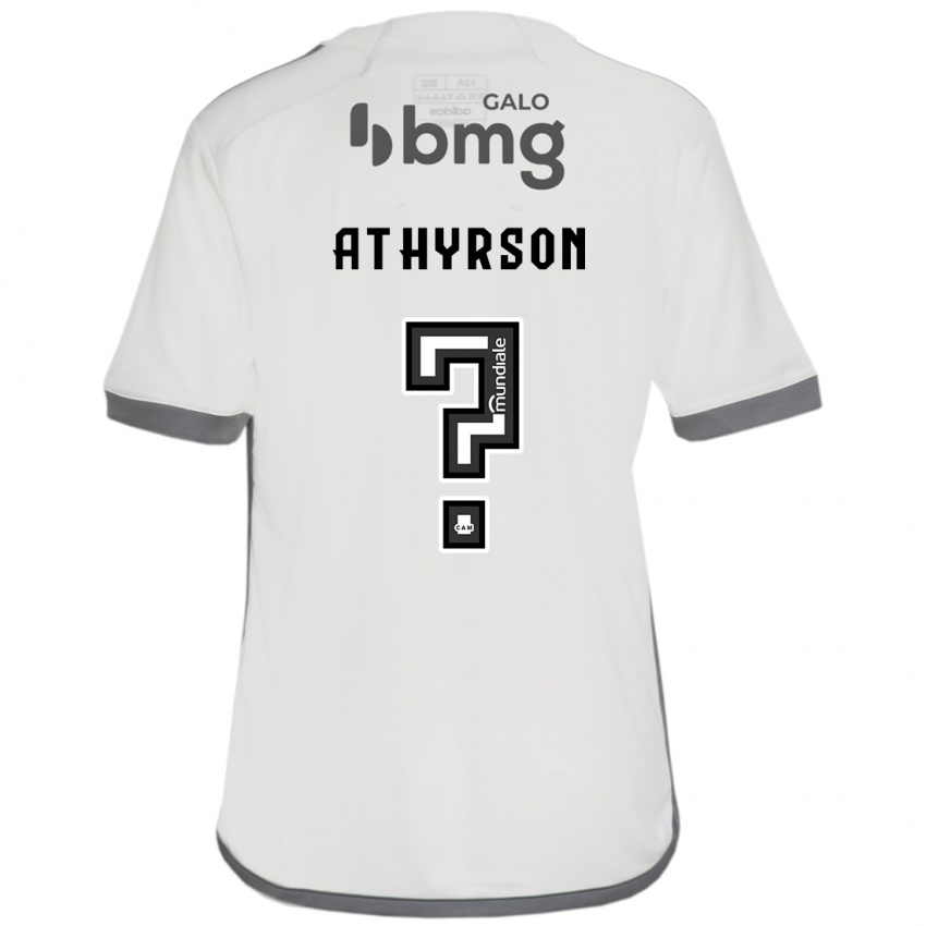 Homem Camisola Athyrson #0 Off White Alternativa 2024/25 Camisa Brasil