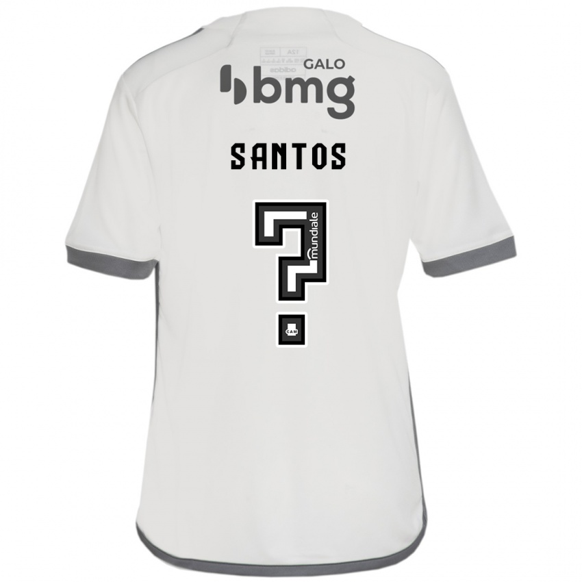 Homem Camisola Leo Santos #0 Off White Alternativa 2024/25 Camisa Brasil