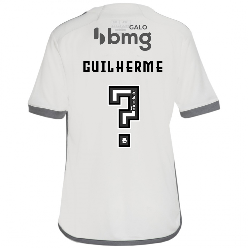 Homem Camisola Kauan Guilherme #0 Off White Alternativa 2024/25 Camisa Brasil