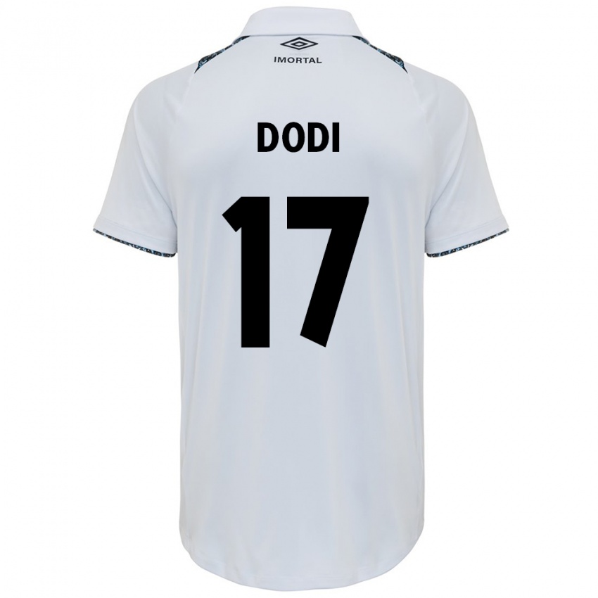 Homem Camisola Dodi #17 Branco Azul Alternativa 2024/25 Camisa Brasil