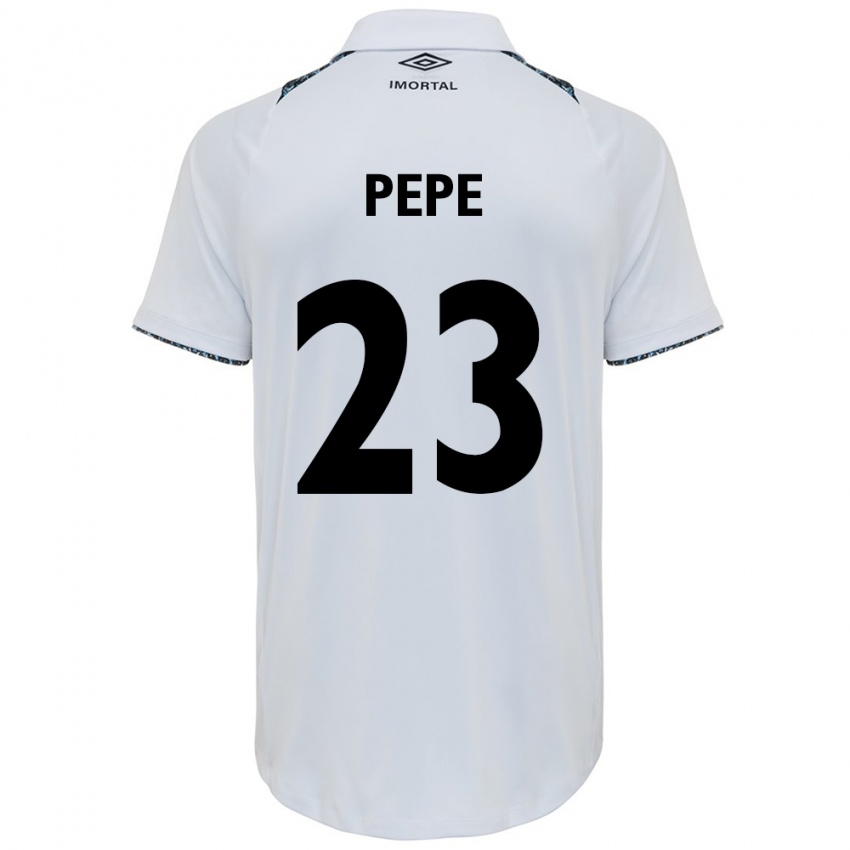 Homem Camisola Pepê #23 Branco Azul Alternativa 2024/25 Camisa Brasil