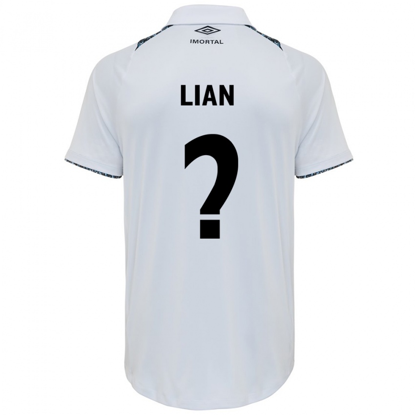 Homem Camisola Lian #0 Branco Azul Alternativa 2024/25 Camisa Brasil