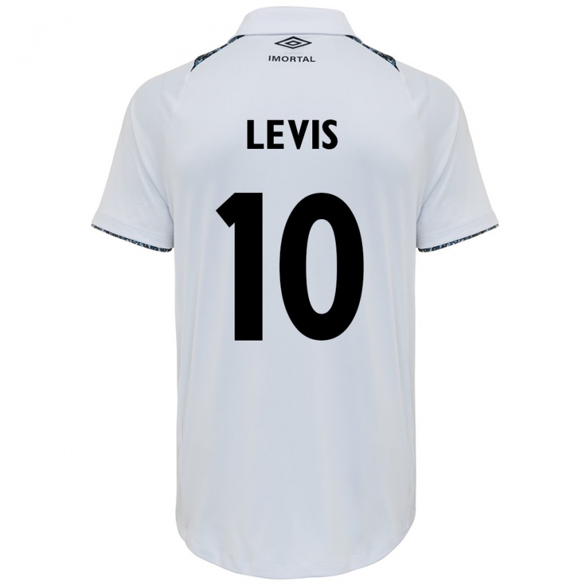 Homem Camisola Rafa Levis #10 Branco Azul Alternativa 2024/25 Camisa Brasil