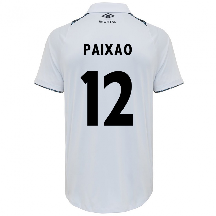 Homem Camisola Iasmin Paixão #12 Branco Azul Alternativa 2024/25 Camisa Brasil