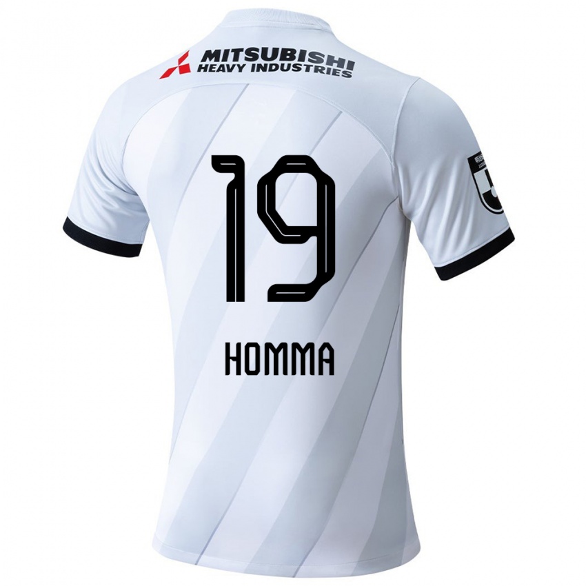 Homem Camisola Shion Homma #19 Branco Cinza Alternativa 2024/25 Camisa Brasil