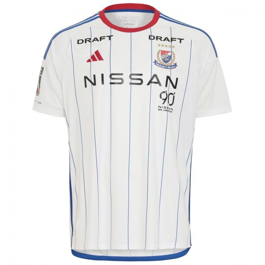 Homem Camisola Jean Claude Aziangbe #45 Branco Azul Vermelho Alternativa 2024/25 Camisa Brasil