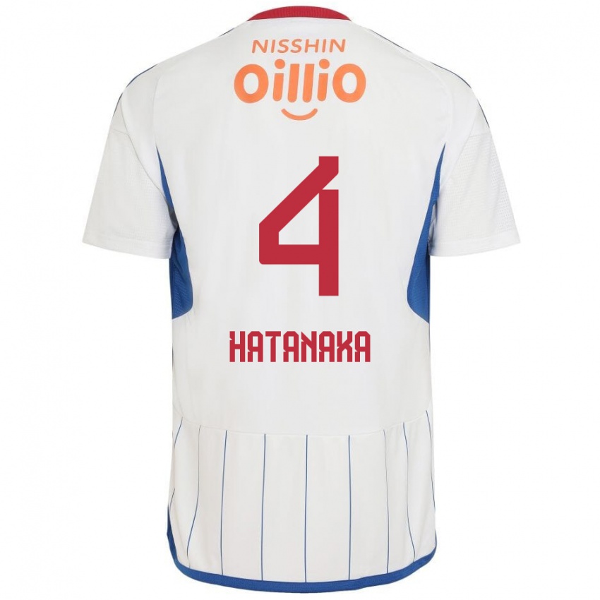 Homem Camisola Shinnosuke Hatanaka #4 Branco Azul Vermelho Alternativa 2024/25 Camisa Brasil