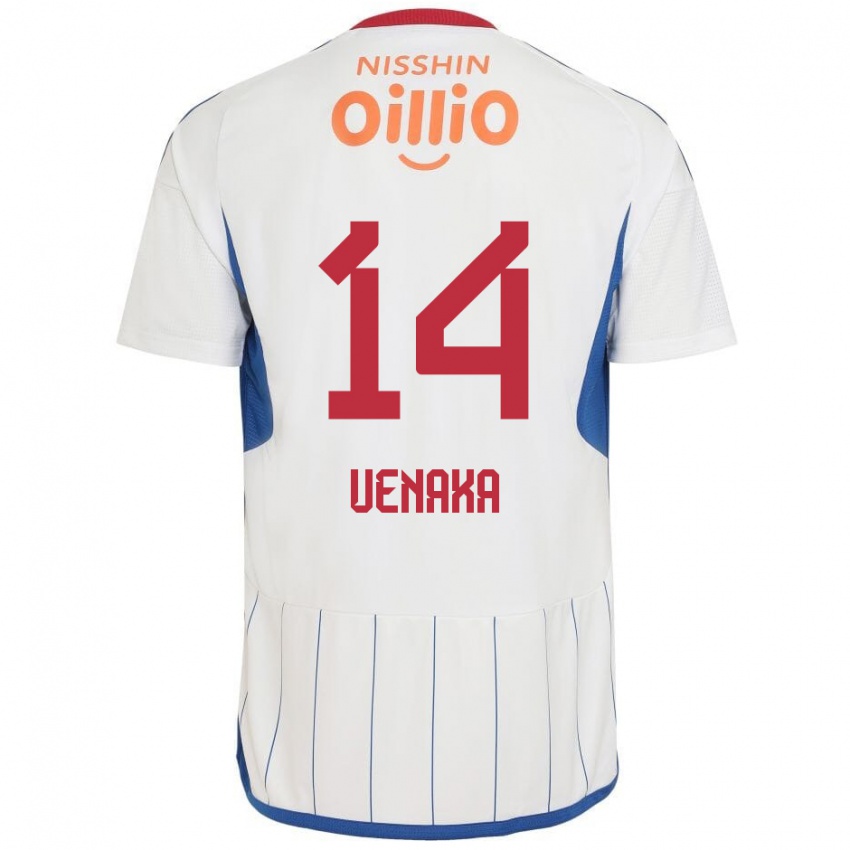 Homem Camisola Asahi Uenaka #14 Branco Azul Vermelho Alternativa 2024/25 Camisa Brasil