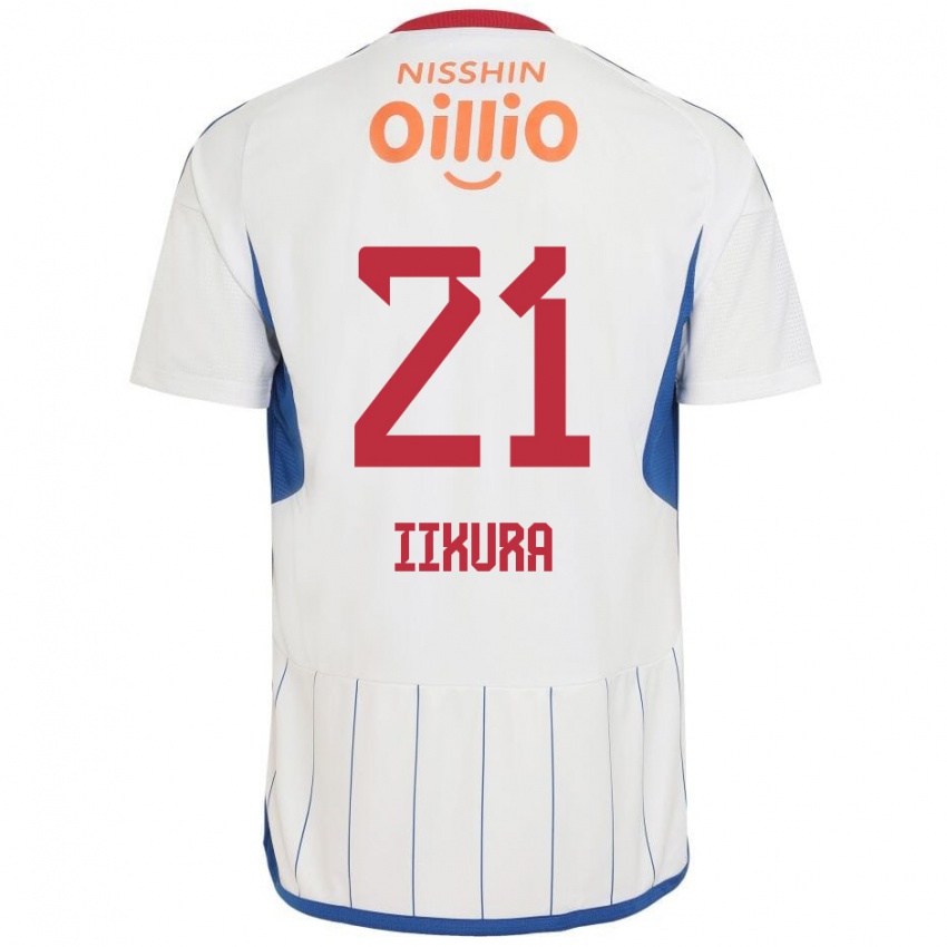 Homem Camisola Hiroki Iikura #21 Branco Azul Vermelho Alternativa 2024/25 Camisa Brasil