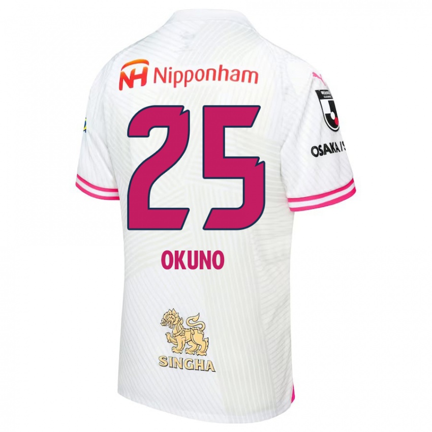 Homem Camisola Hiroaki Okuno #25 Branco Rosa Alternativa 2024/25 Camisa Brasil