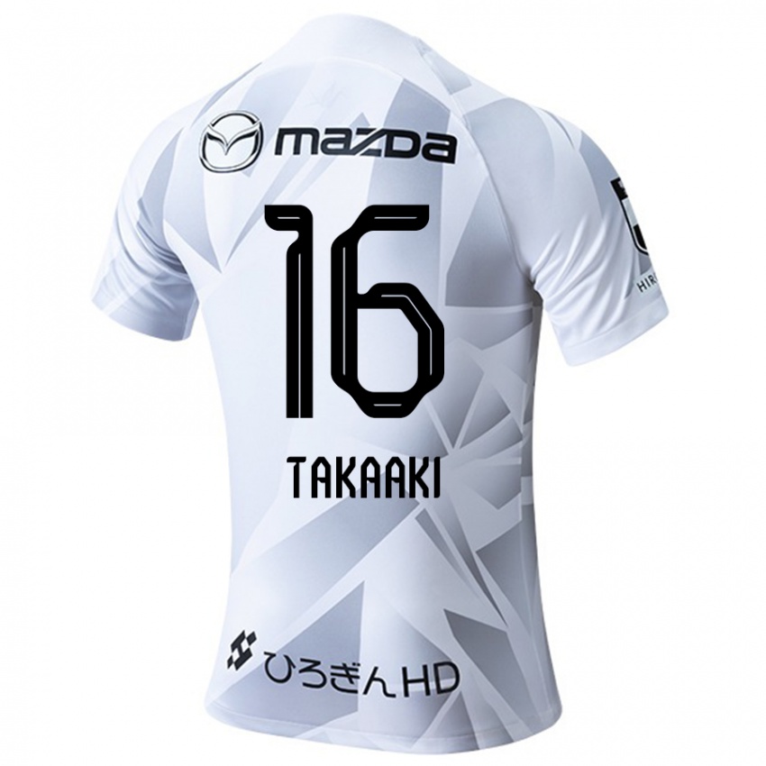 Homem Camisola Takaaki Shichi #16 Branco Cinza Preto Alternativa 2024/25 Camisa Brasil