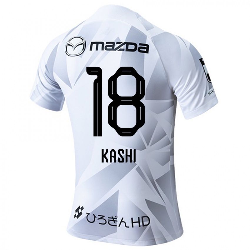 Homem Camisola Yoshifumi Kashiwa #18 Branco Cinza Preto Alternativa 2024/25 Camisa Brasil