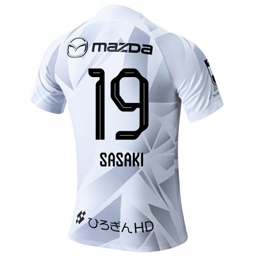 Homem Camisola Sho Sasaki #19 Branco Cinza Preto Alternativa 2024/25 Camisa Brasil