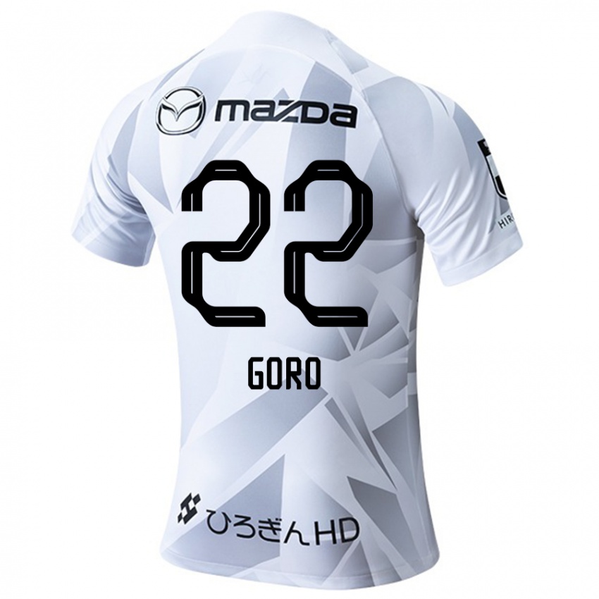 Homem Camisola Goro Kawanami #22 Branco Cinza Preto Alternativa 2024/25 Camisa Brasil