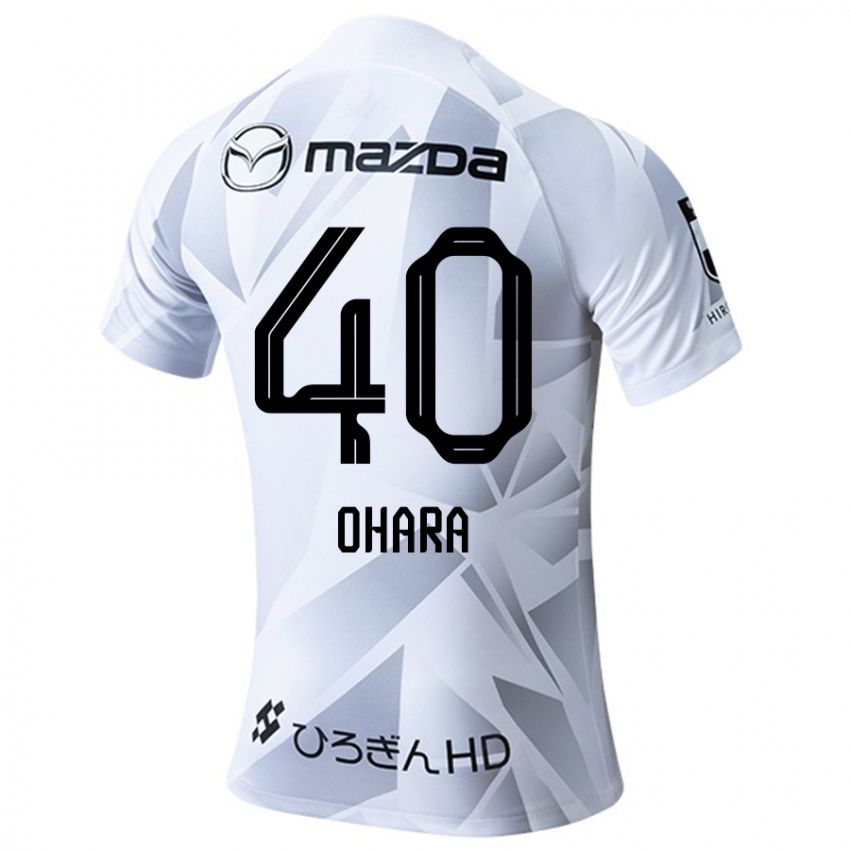 Homem Camisola Motoki Ohara #40 Branco Cinza Preto Alternativa 2024/25 Camisa Brasil