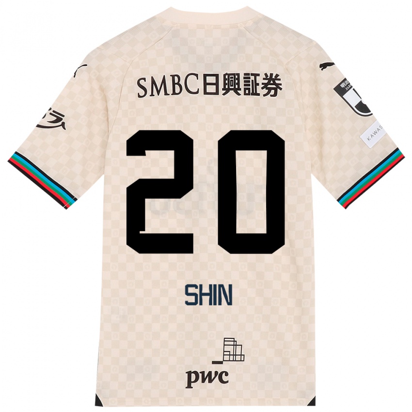 Homem Camisola Shin Yamada #20 Branco Cinza Alternativa 2024/25 Camisa Brasil