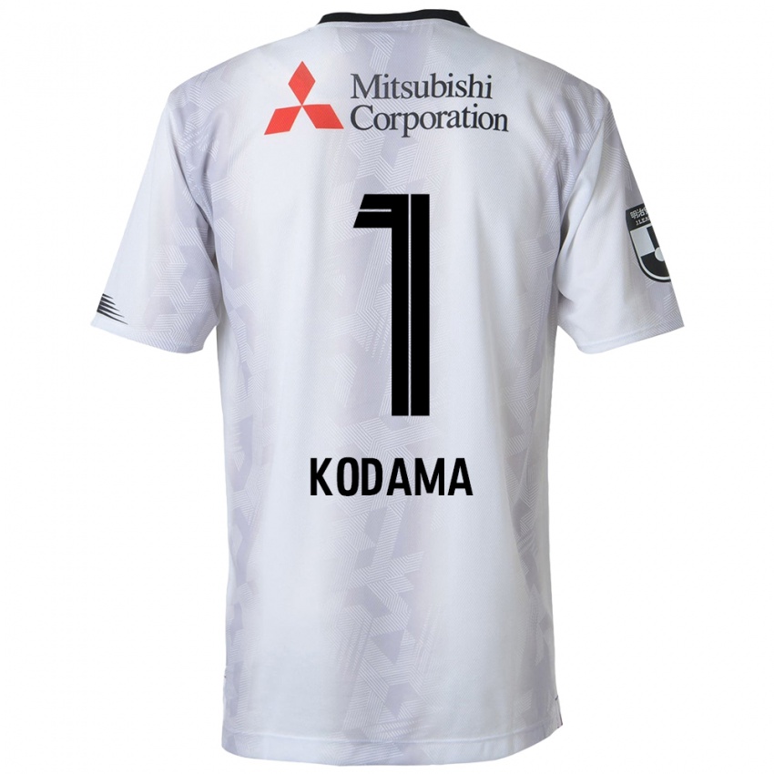 Homem Camisola Tsuyoshi Kodama #1 Branco Preto Alternativa 2024/25 Camisa Brasil