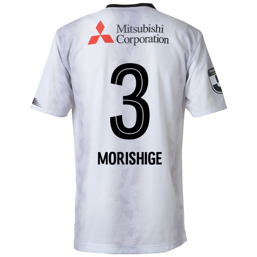 Homem Camisola Masato Morishige #3 Branco Preto Alternativa 2024/25 Camisa Brasil