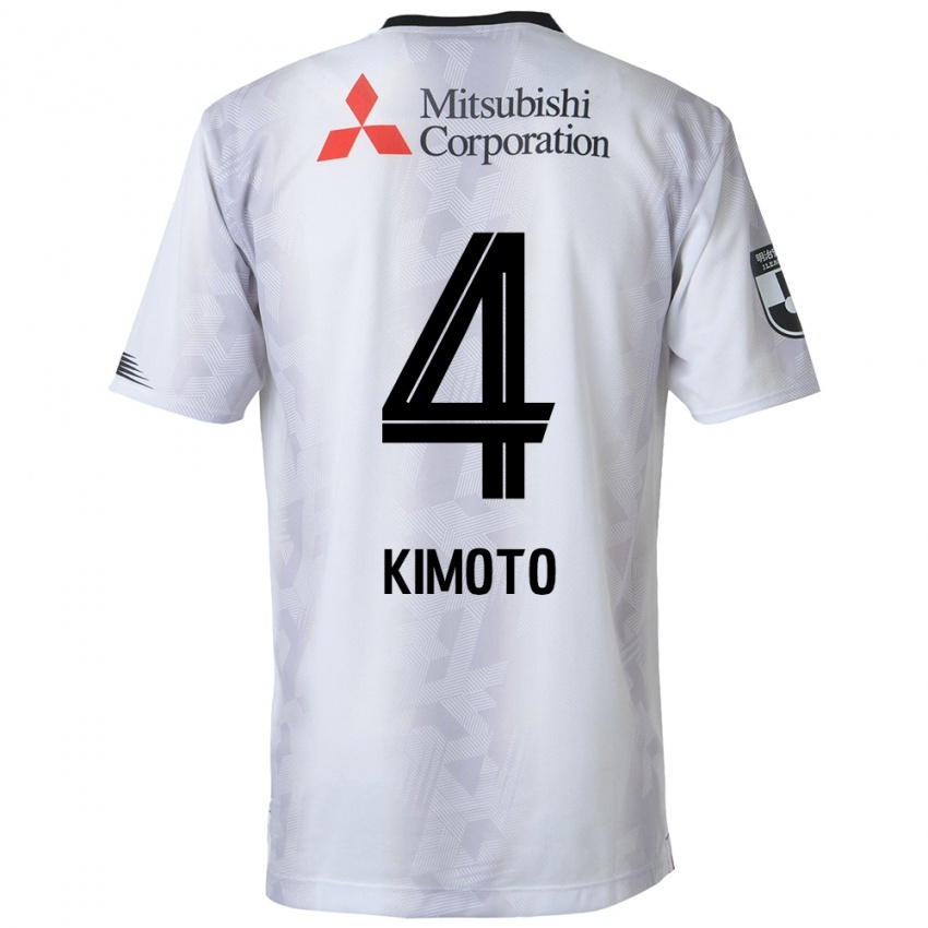 Homem Camisola Yasuki Kimoto #4 Branco Preto Alternativa 2024/25 Camisa Brasil