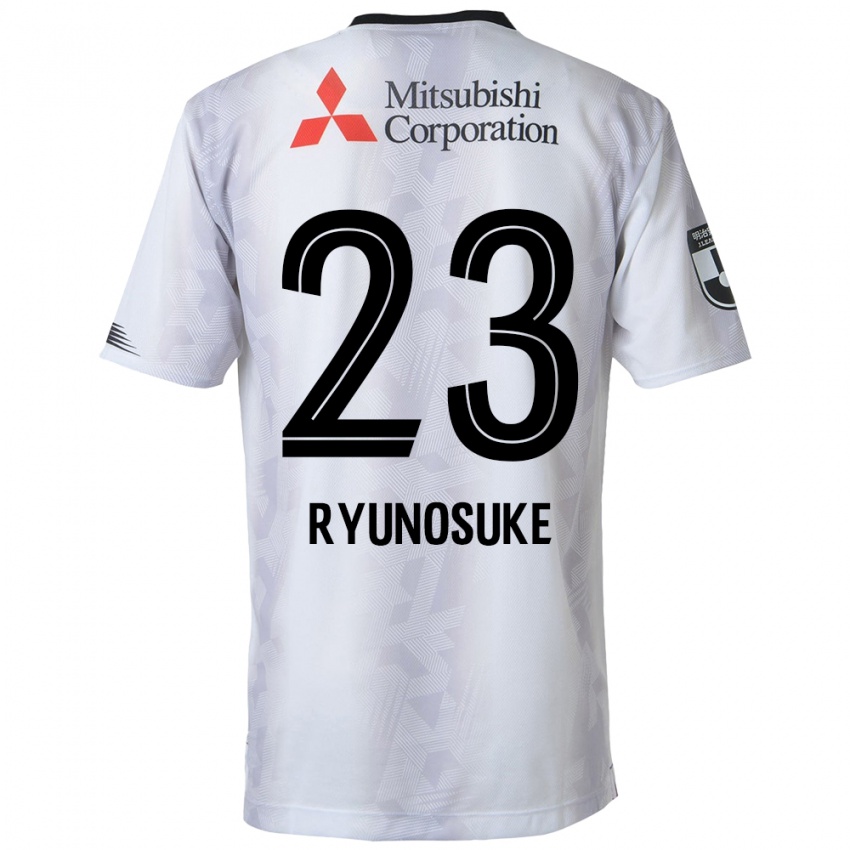 Homem Camisola Ryunosuke Sato #23 Branco Preto Alternativa 2024/25 Camisa Brasil