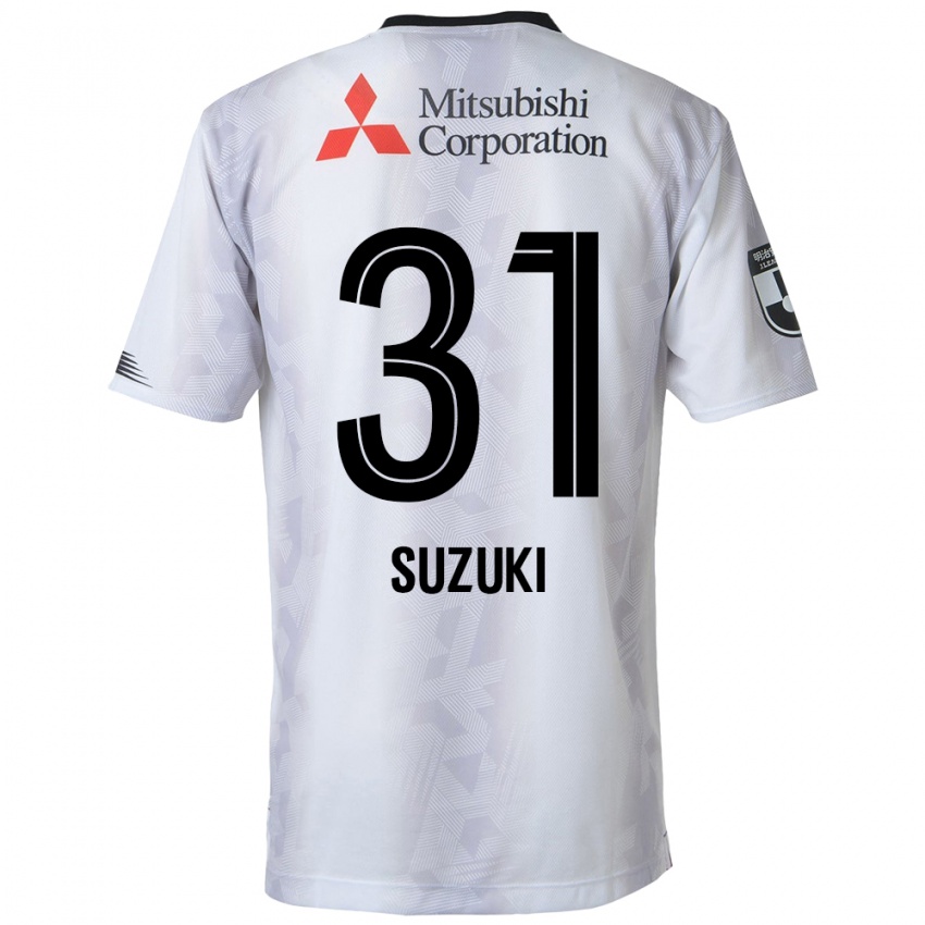 Homem Camisola Kaede Suzuki #31 Branco Preto Alternativa 2024/25 Camisa Brasil