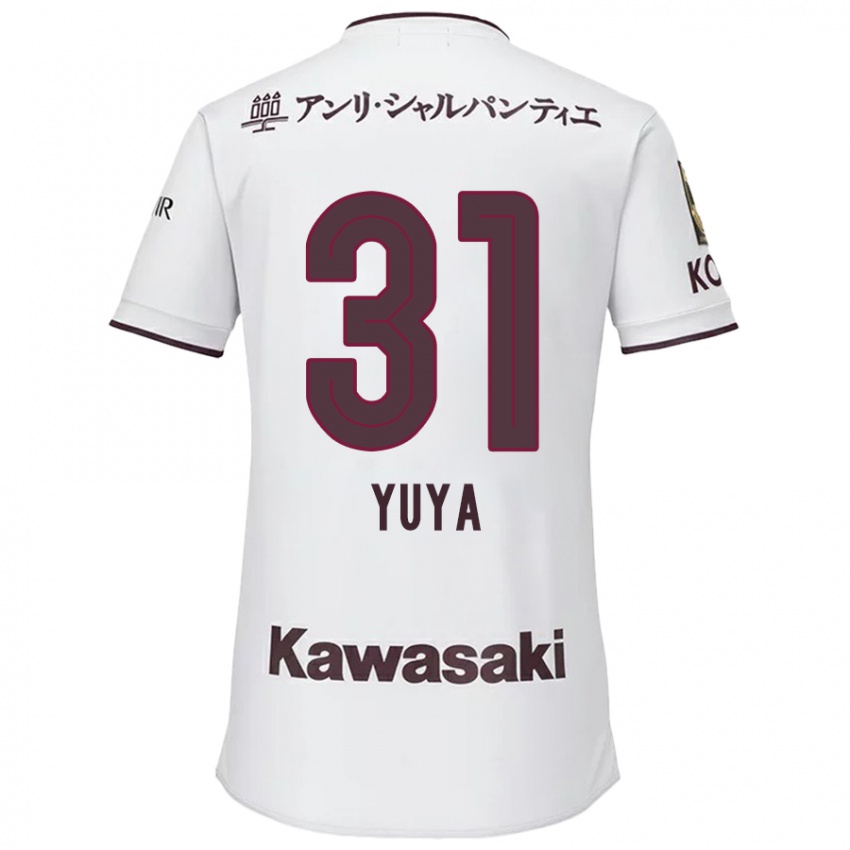 Homem Camisola Yuya Nakasaka #31 Branco Vermelho Alternativa 2024/25 Camisa Brasil