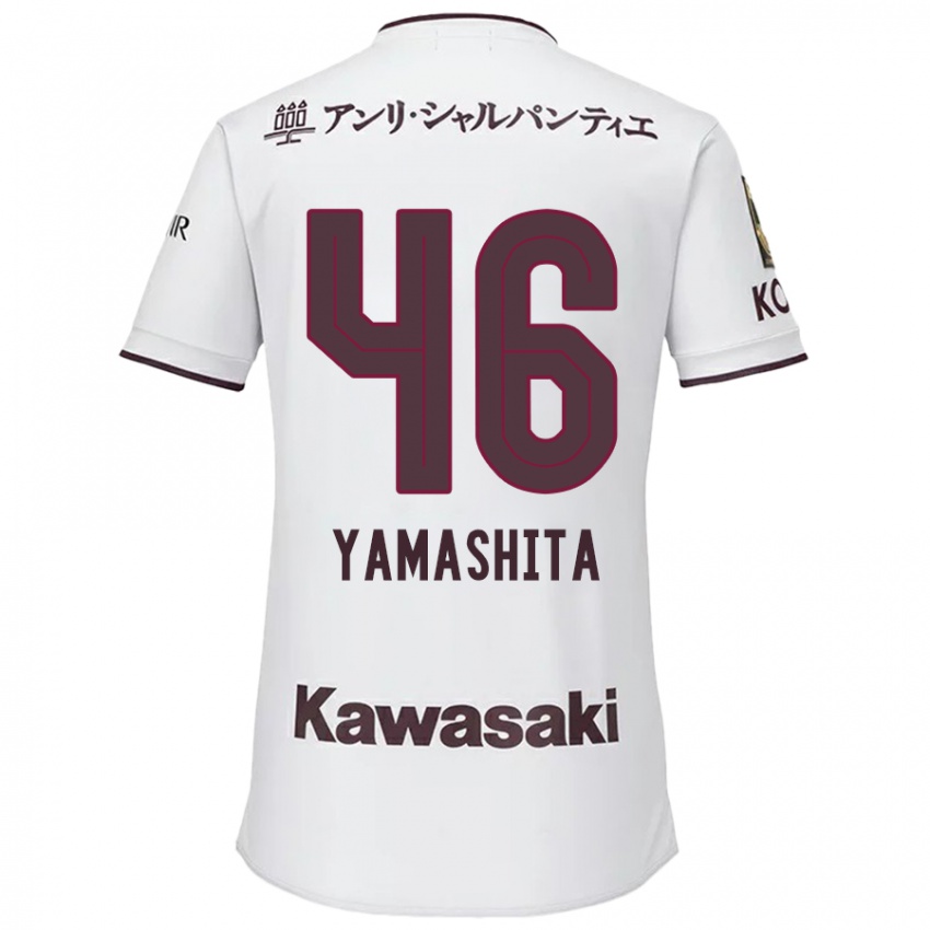 Homem Camisola Hiroto Yamashita #46 Branco Vermelho Alternativa 2024/25 Camisa Brasil