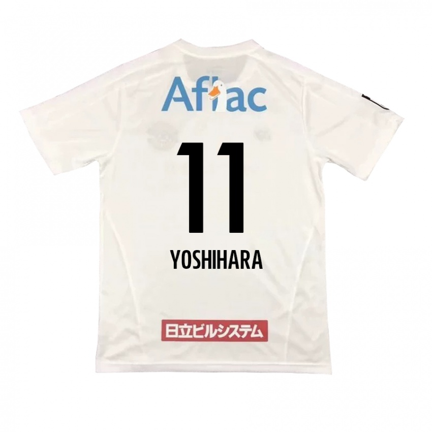 Homem Camisola Futo Yoshihara #11 Branco Preto Alternativa 2024/25 Camisa Brasil