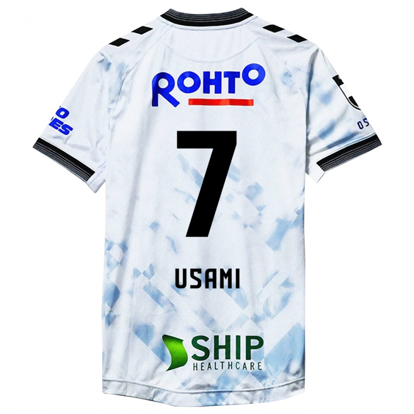 Homem Camisola Takashi Usami #7 Branco Preto Alternativa 2024/25 Camisa Brasil