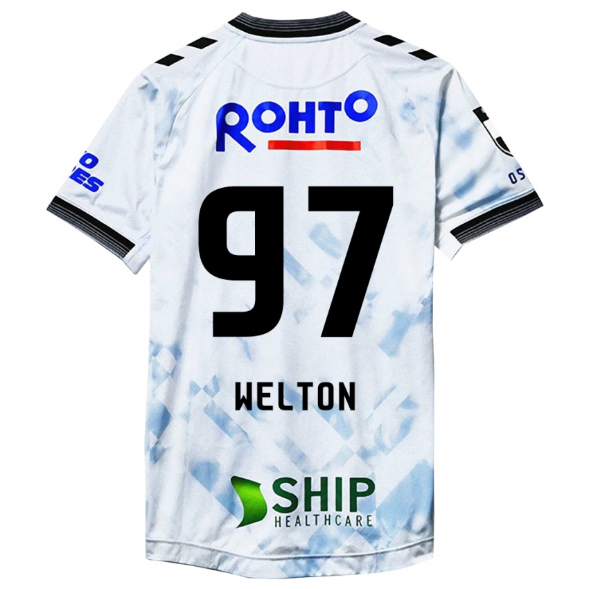 Homem Camisola Welton #97 Branco Preto Alternativa 2024/25 Camisa Brasil