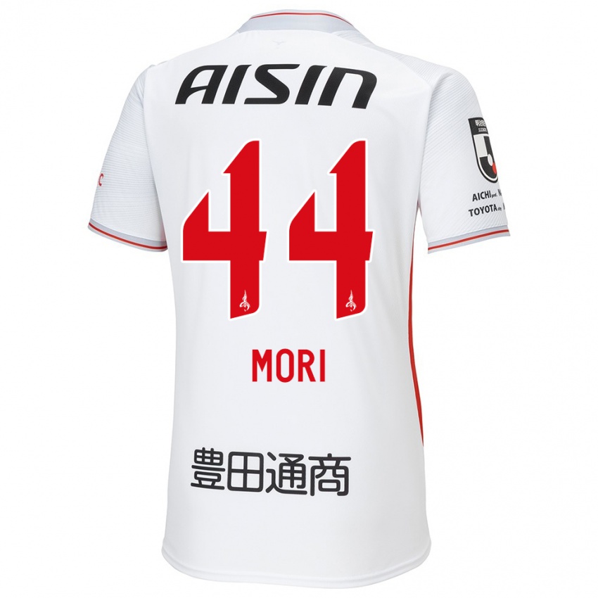 Homem Camisola Soichiro Mori #44 Branco Amarelo Vermelho Alternativa 2024/25 Camisa Brasil