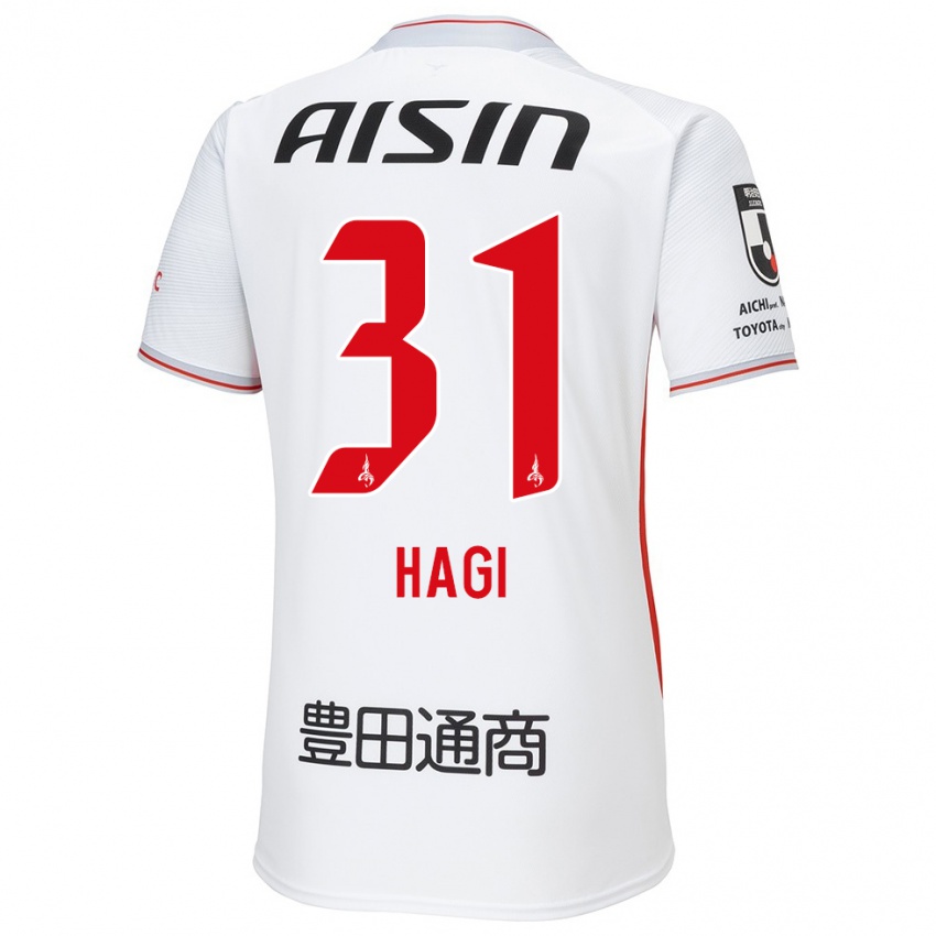 Homem Camisola Hiroaki Hagi #31 Branco Amarelo Vermelho Alternativa 2024/25 Camisa Brasil