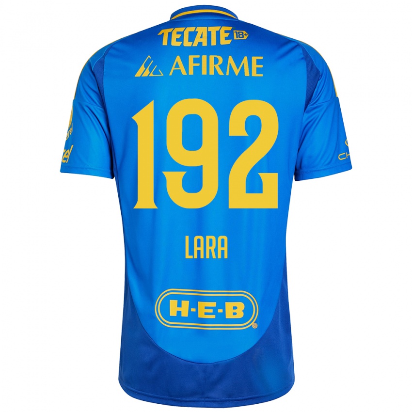 Homem Camisola Miguel Lara #192 Azul Amarelo Alternativa 2024/25 Camisa Brasil