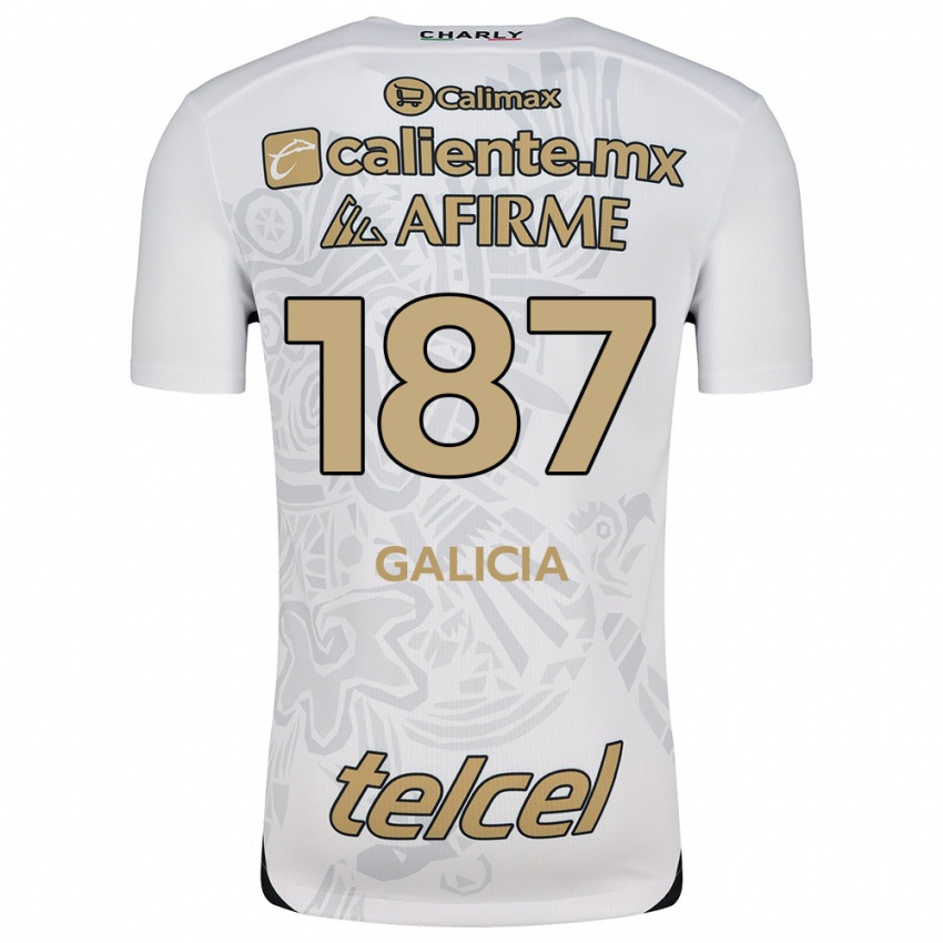 Homem Camisola Carlos Galicia #187 Branco Preto Alternativa 2024/25 Camisa Brasil