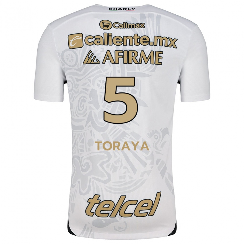 Homem Camisola Yadira Toraya #5 Branco Preto Alternativa 2024/25 Camisa Brasil